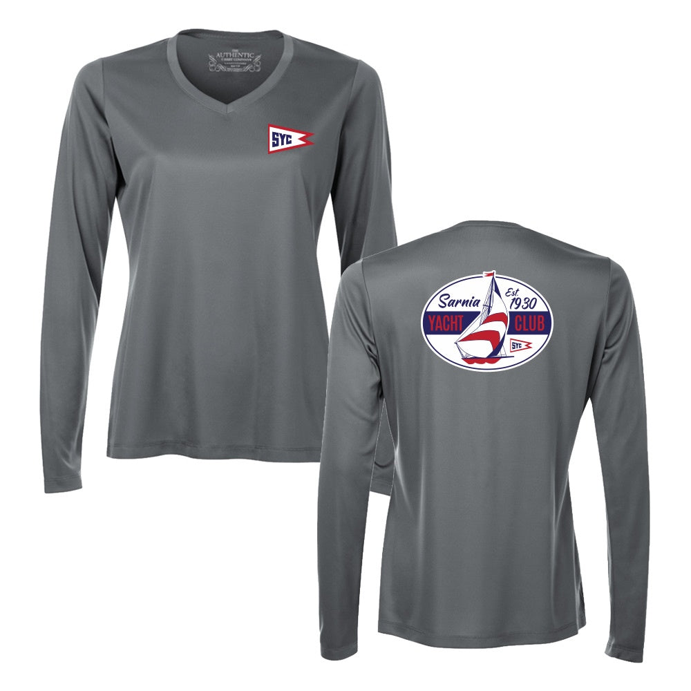 Sarnia Yacht Club Ladies' Pro Team Long Sleeve V-Neck