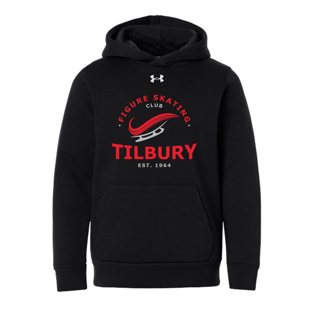 Tilbury Figure Skating Youth Under Armour Team Icon Fleece Hooded Sweatshirt (Alt. Logo)