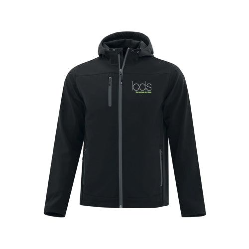 LCDS Adult Everyday Hooded Water Repellent Stretch Soft Shell Jacket