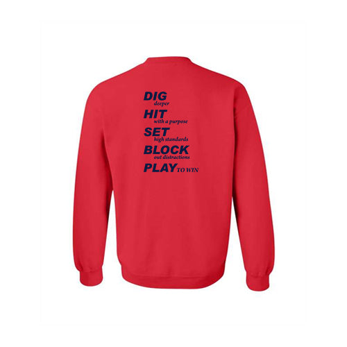 Twin Bridges Volleyball Crewneck Sweatshirt