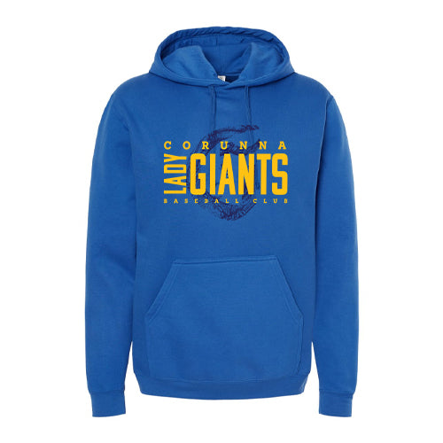 Corunna Lady Giants Adult Twill M&O Pullover Hoodie