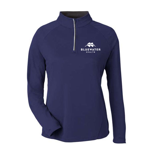 Bluewater Health Ladies' Origin Performance Pique Quarter-Zip Pullover