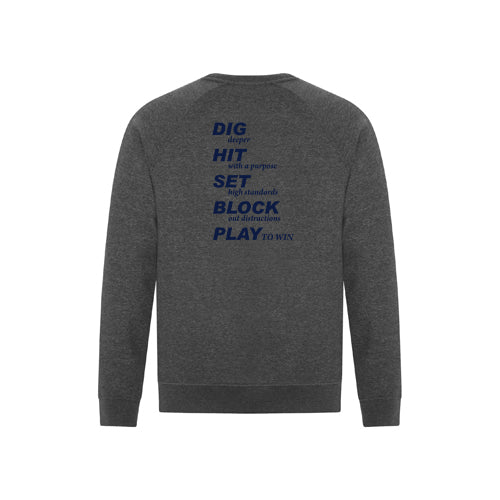 Twin Bridges Volleyball Adult EsActive Vintage Crewneck Sweatshirt