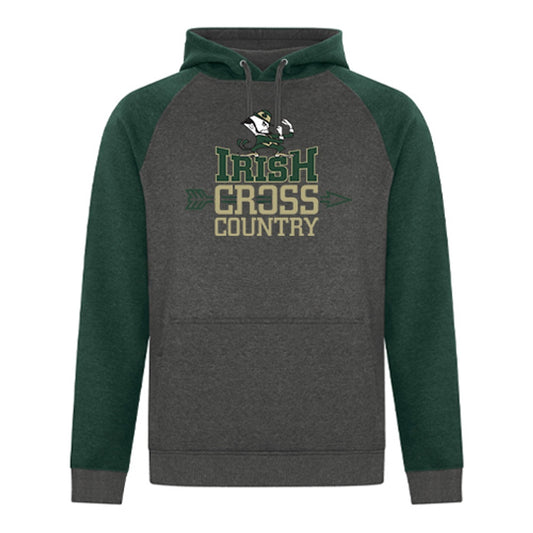 St. Pats XC Adult EsActive Vintage Two Tone Hoodie