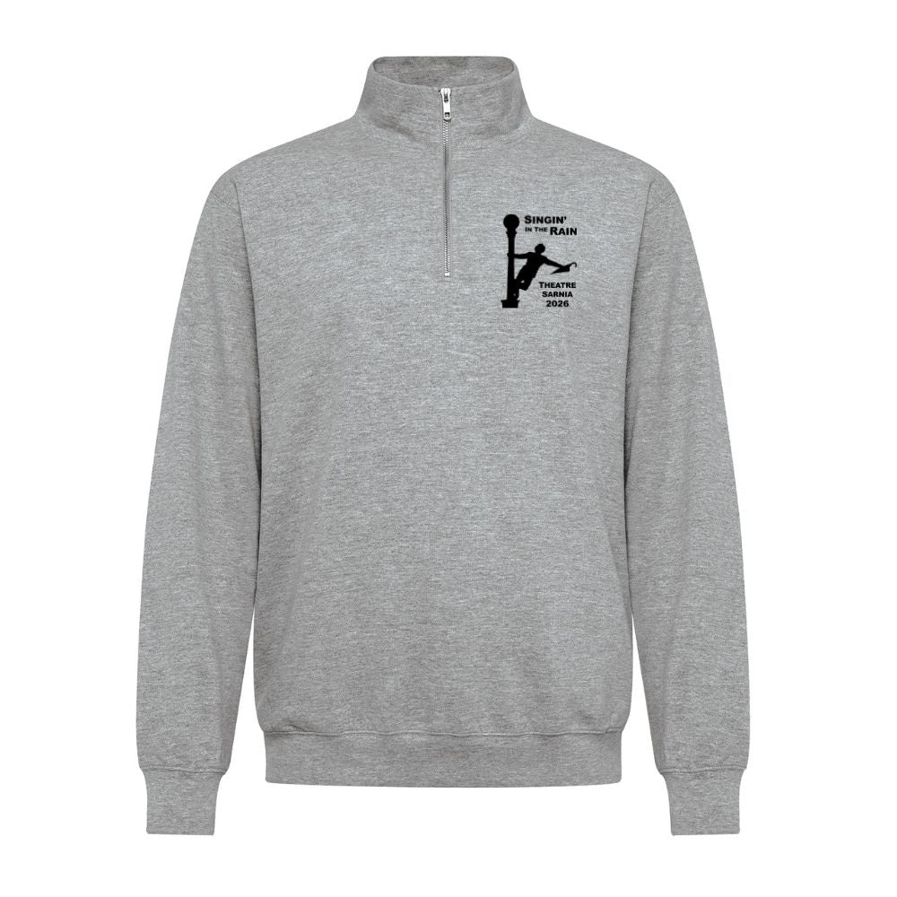 Singing in the Rain Adult Fleece 1/4 Zip Sweatshirt