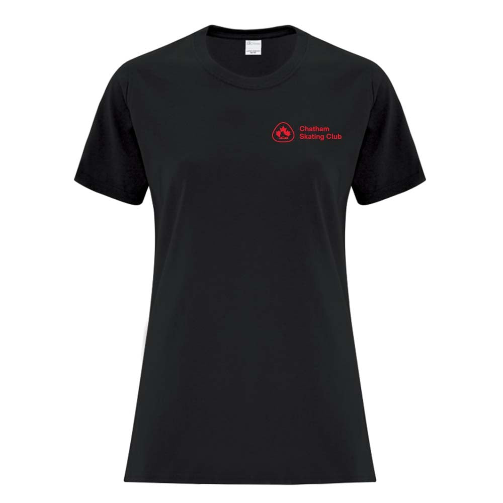 Chatham Skating Club Ladies' Cotton T-Shirt
