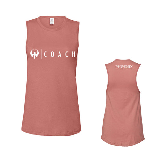 Phoenix Coach Ladies' Bella + Canvas Jersey Muscle Tank