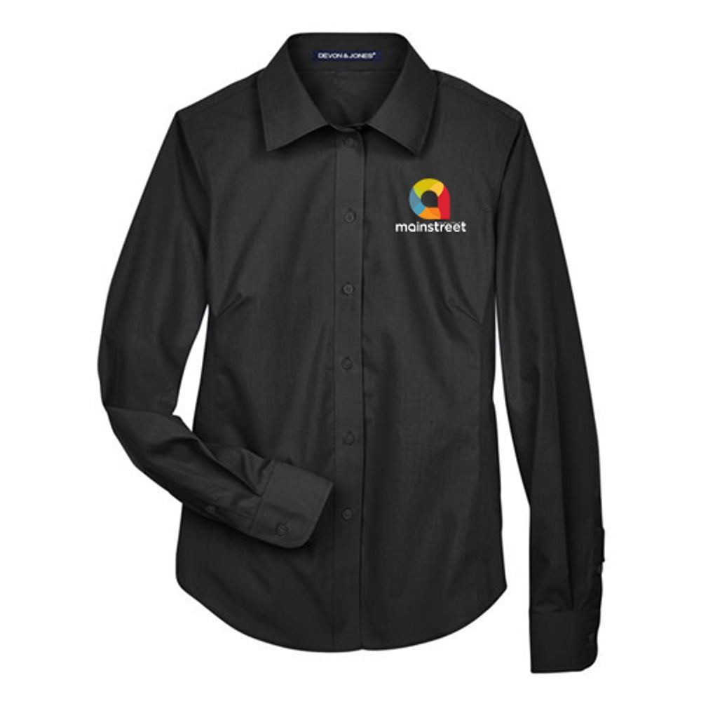 Ladies' D&J Crown Collection® Broadcloth Woven Dress Shirt