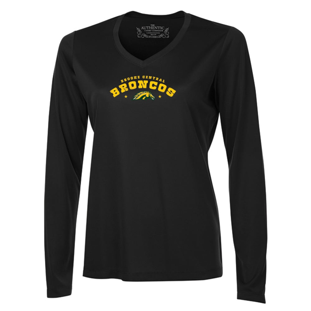 Brooke Central Ladies' Pro Team Long Sleeve V-Neck T-Shirt