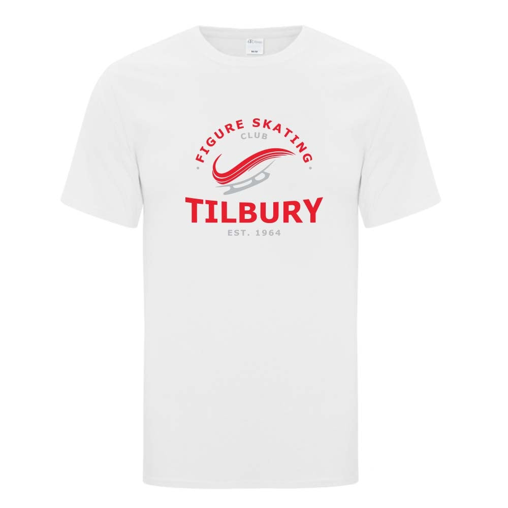 Tilbury Figure Skating Adult Cotton T-Shirt (Alt. Logo)