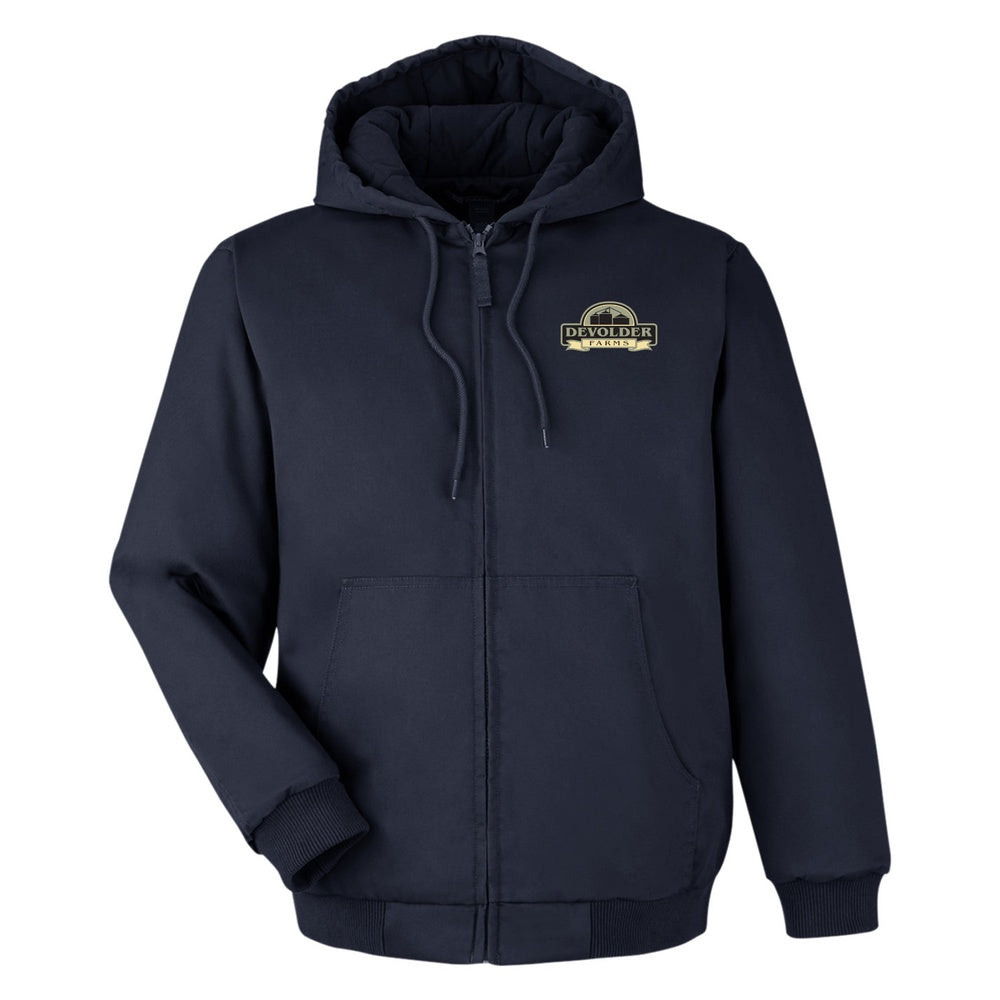Devolder Farms Adult Tall Harriton ClimaBloc® Heavyweight Hooded Full-Zip Jacket