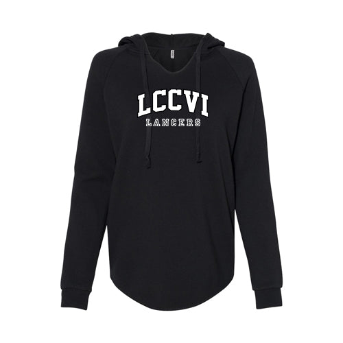 Lambton Central Ladies' Lightweight California Wave Wash Hooded Sweatshirt