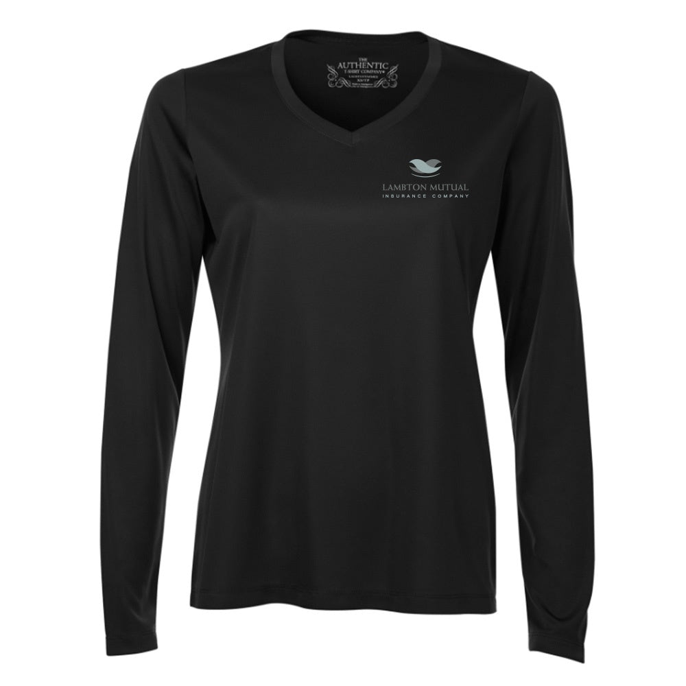 Lambton Mutual Insurance Ladies' Pro Team Long Sleeve V-Neck