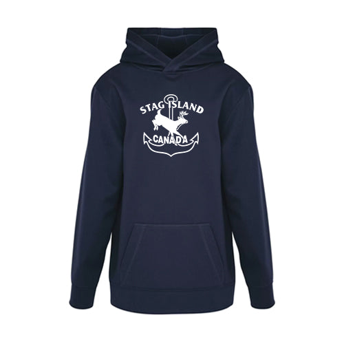 Stag Island Youth Game Day Fleece Hooded Sweatshirt