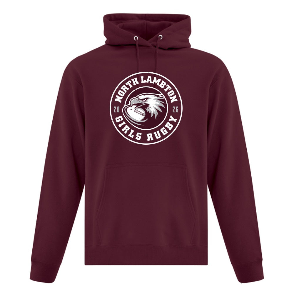 NLSS Girls Rugby Adult Fleece Hooded Sweatshirt