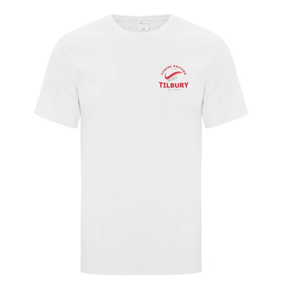 Tilbury Figure Skating Adult Cotton T-Shirt (Alt. Logo)