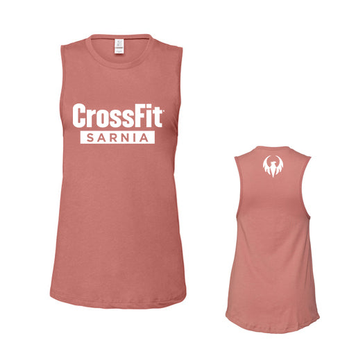 Phoenix Crossfit Ladies' Bella + Canvas Jersey Muscle Tank