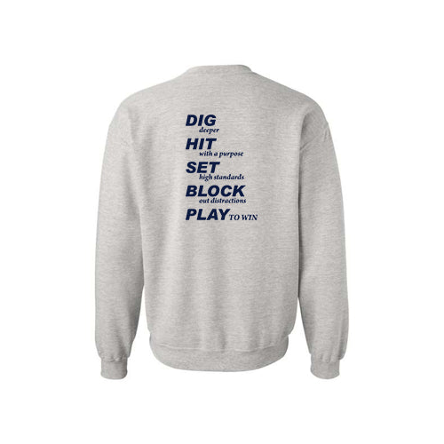Twin Bridges Volleyball Crewneck Sweatshirt