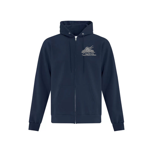 Twin Bridges Volleyball Adult Fleece Full Zip Hooded Sweatshirt