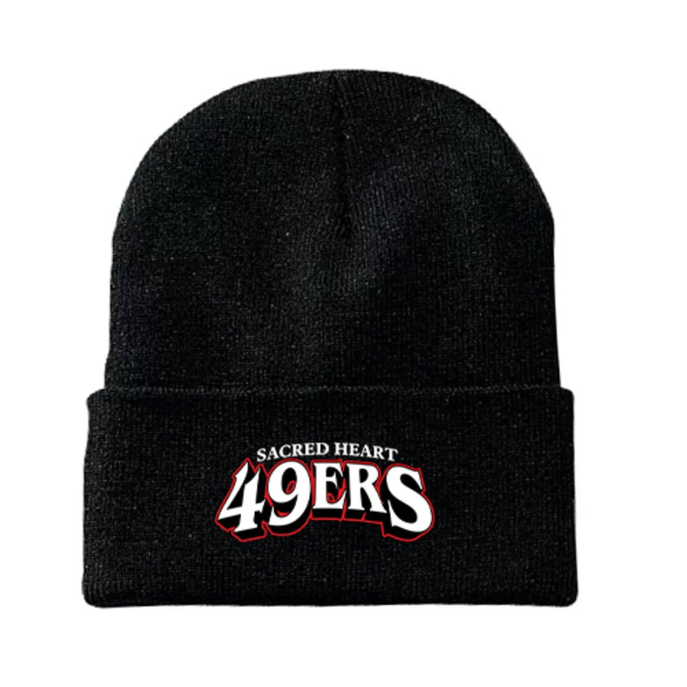 Sacred Heart Knit Cuff Toque