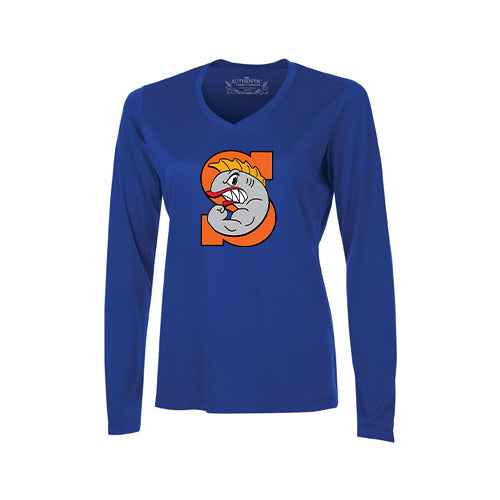Sarnia Sturgeon Ladies' Pro Team Long Sleeve V-Neck Ladies T-Shirt