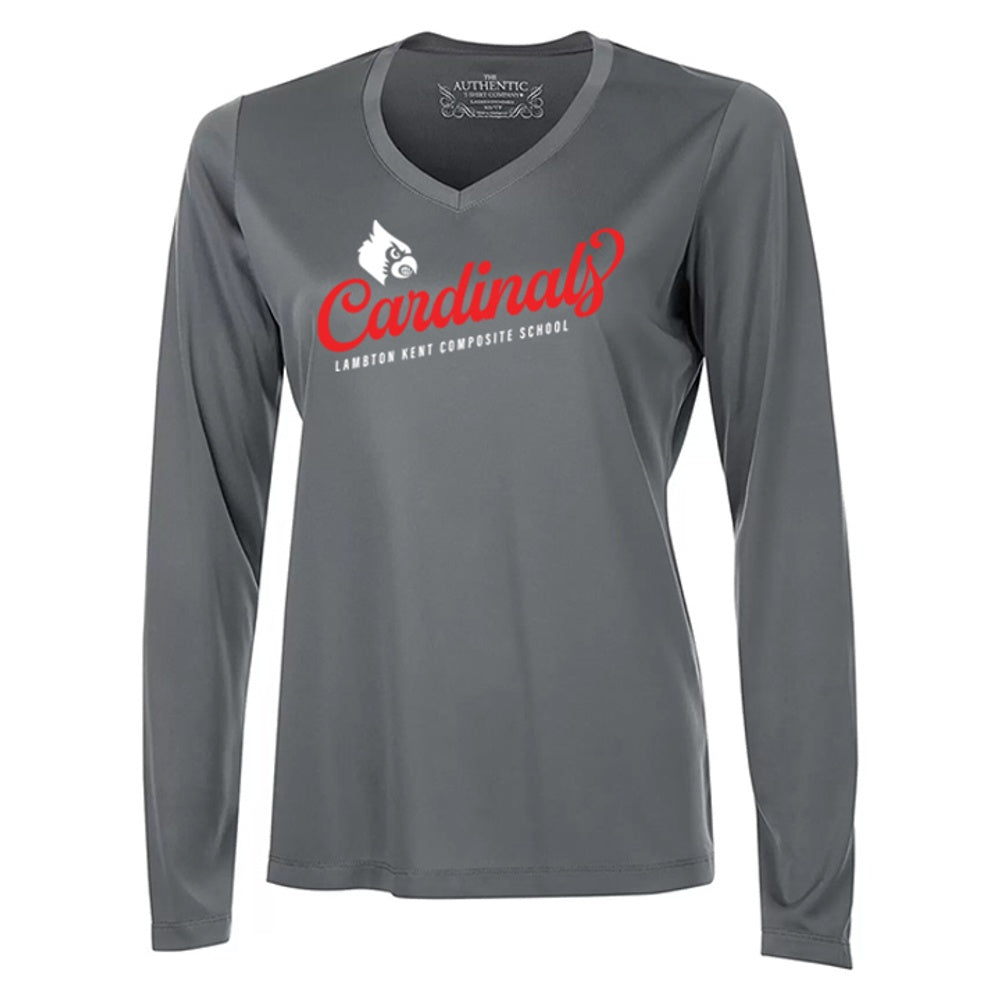 Lambton Kent Composite School Ladies' Pro Team Long Sleeve V-Neck T-Shirt