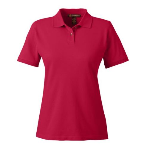 HARRITON LADIES RINGSPUN COTTON PIQUÉ SHORT-SLEEVE POLO