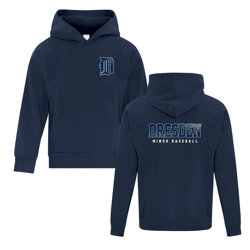 Dresden Minor Baseball Youth Fleece Hooded Sweatshirt