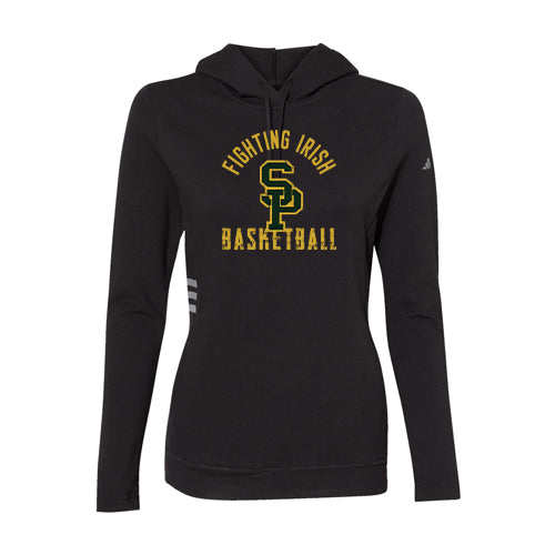 St Pats Basketball Ladies' Adidas Lightweight Hooded Sweatshirt