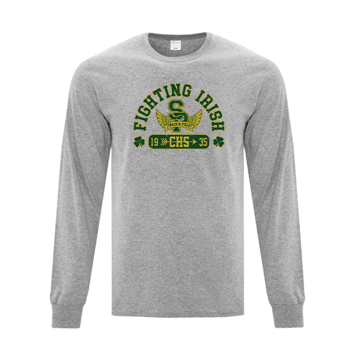 St Pats Track & Field Adult Everyday Cotton Long Sleeve T-Shirt