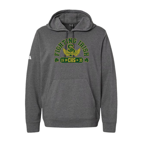 St Pats Track & Field Adult Adidas Fleece Hooded Sweatshirt