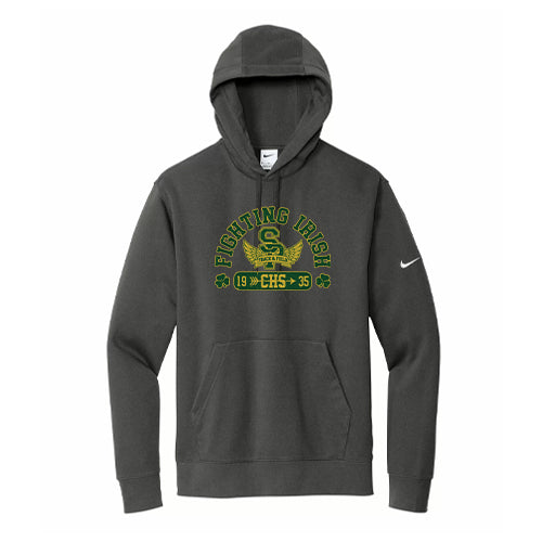 St Pats Track & Field Adult Nike Club Fleece Swoosh Pullover Hoodie