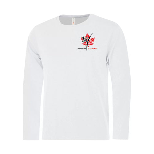 Petrolia Bluewater Tae Kwon Do Anniversary Adult Eurospun Ringsun Long Sleeve T-Shirt