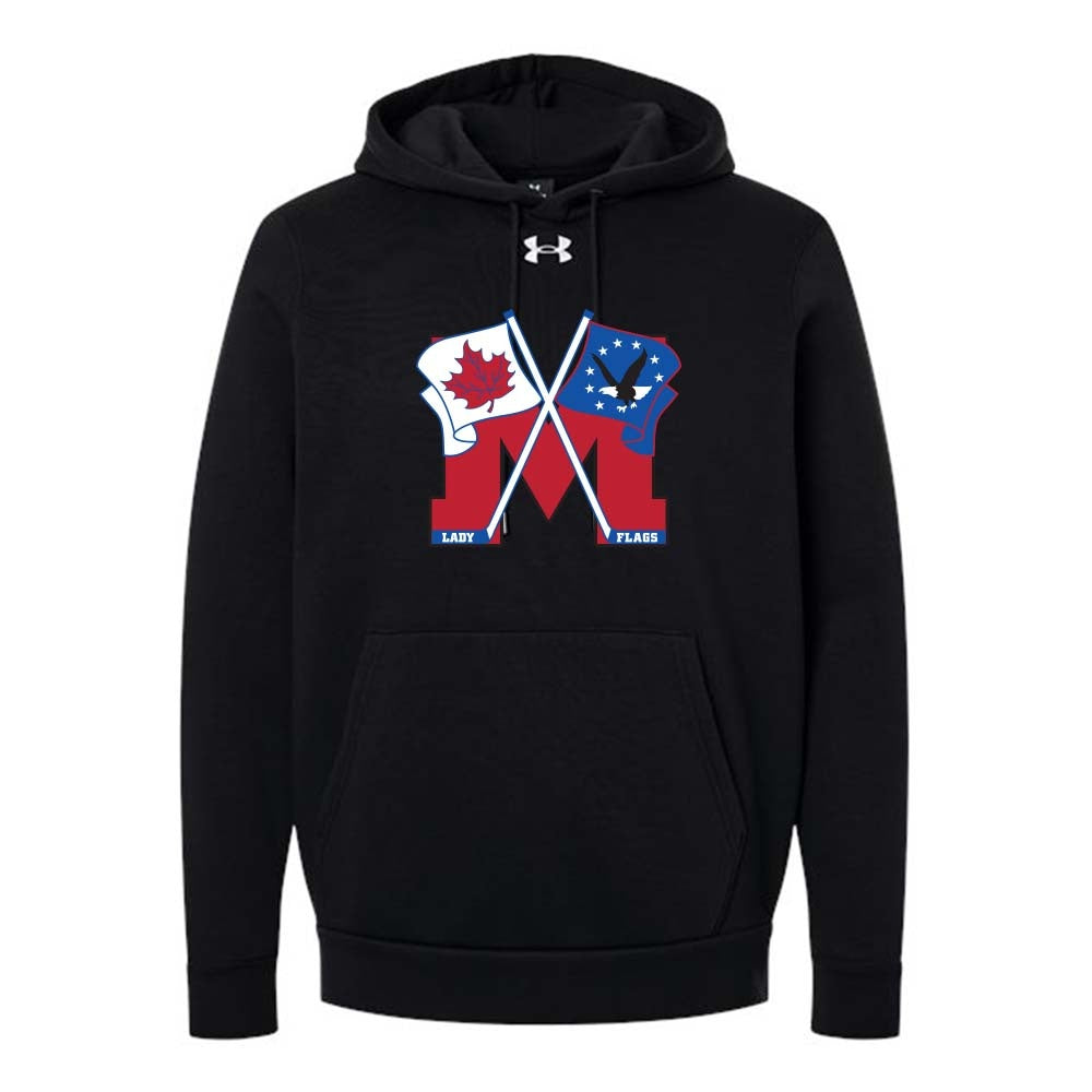 Mooretown Lady Flags Adult Under Armour Team Icon Fleece Hooded Sweatshirt