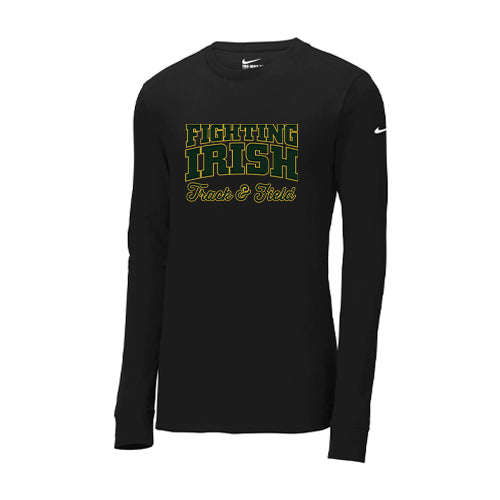 St Pats Track & Field Adult Nike Dri-FIT Cotton/Poly Long Sleeve Tee