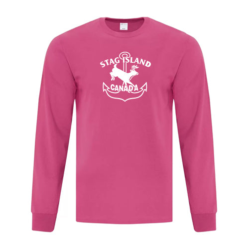 Stag Island Youth Cotton Long Sleeve T-Shirt