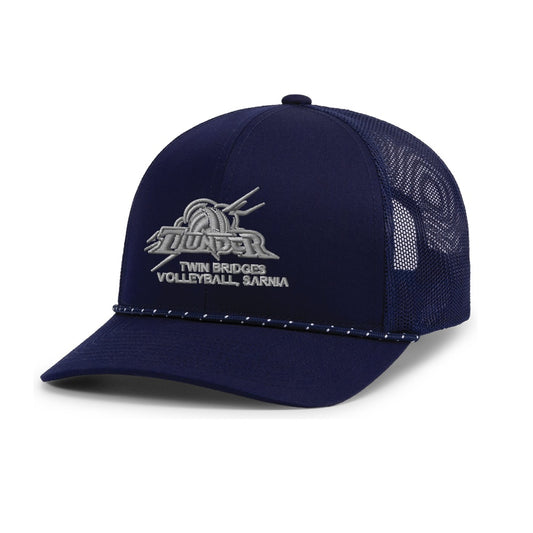 Twin Bridges Volleyball Trucker Snapback Braid Cap