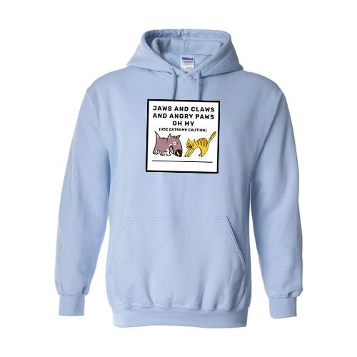 Jaws and Claws Cotton Hooded Sweatshirt