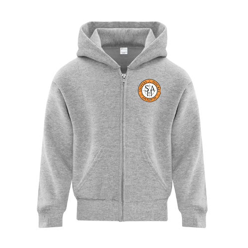 SHA Hockey Youth Everyday Fleece Youth Full Zip Hooded Sweatshirt