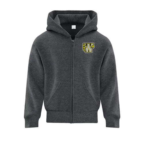 Plympton-Wyoming Youth Everyday Fleece Full Zip Hooded Sweatshirt