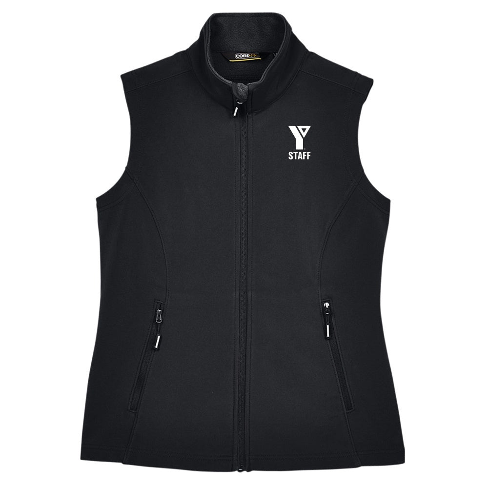 YMCA Staff Ladies' Cruise Two-Layer Fleece Bonded Soft Shell Vest (12 pc)