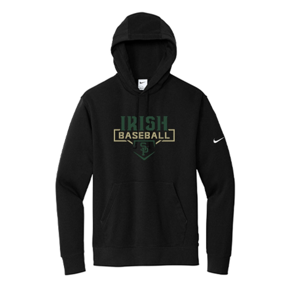 St. Pats Baseball Adult Nike Club Fleece Sleeve Swoosh Pullover Hoodie