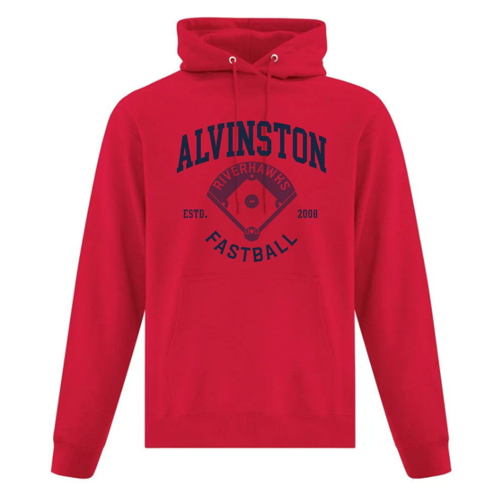 Alvinston Riverhawks Adult Everyday Fleece Hooded Sweatshirt