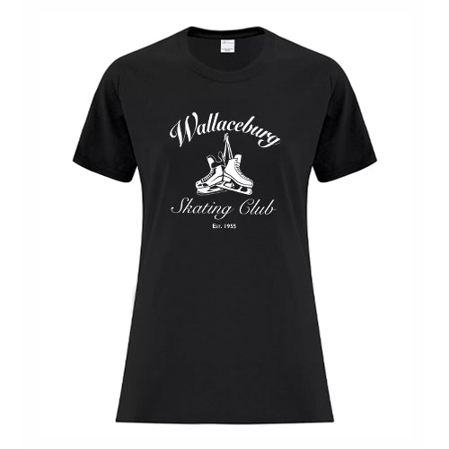 Wallaceburg Skating Club Ladies' Everyday Cotton T-Shirt