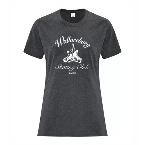 Wallaceburg Skating Club Ladies' Everyday Cotton T-Shirt