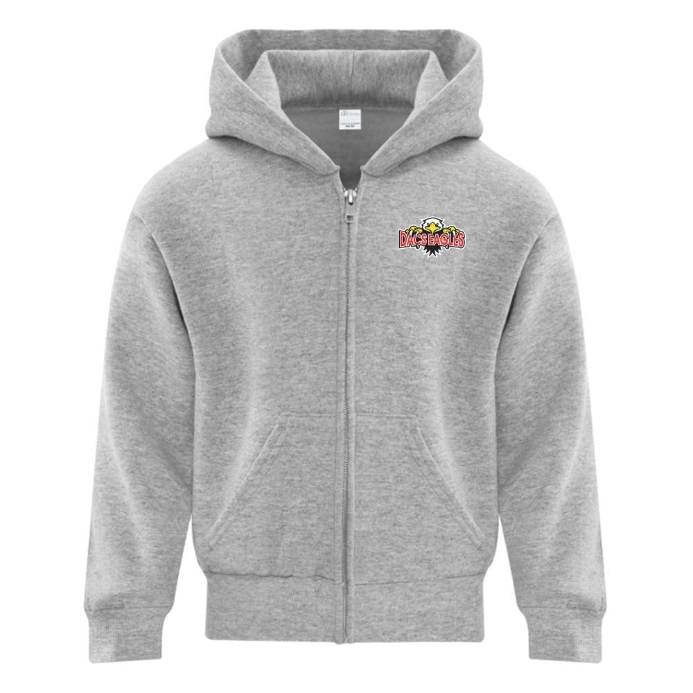 DACS Youth Fleece Full Zip Hooded Sweatshirt