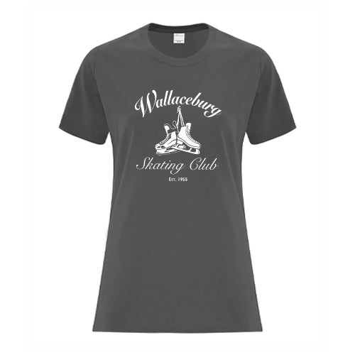 Wallaceburg Skating Club Ladies' Everyday Cotton T-Shirt