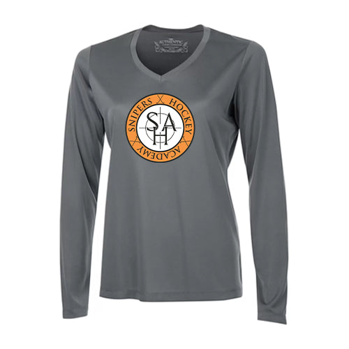 SHA Hockey Ladies' Pro Team Long Sleeve V-Neck T-Shirt