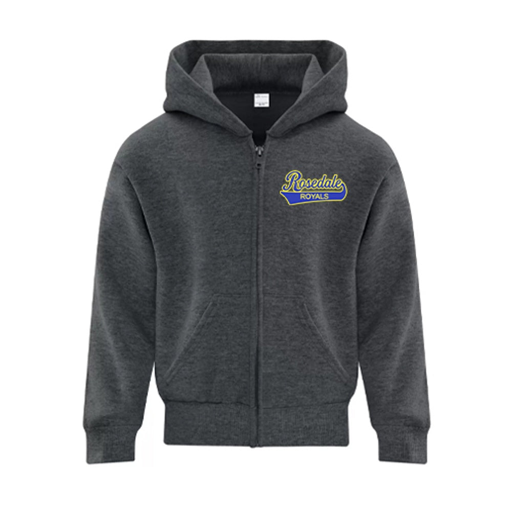 Rosedale Youth Everyday Fleece Full Zip Hooded Sweatshirt
