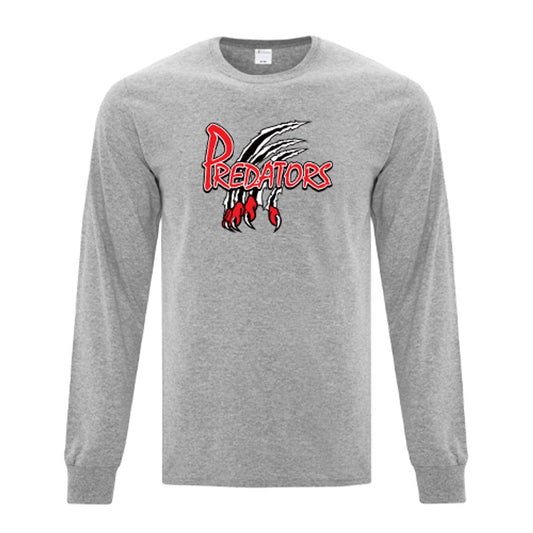 Lambton Shores Predators Youth Everyday Cotton Long Sleeve T-Shirt